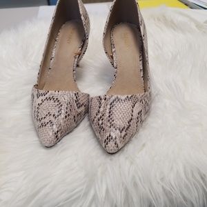 Old Navy snake print heels